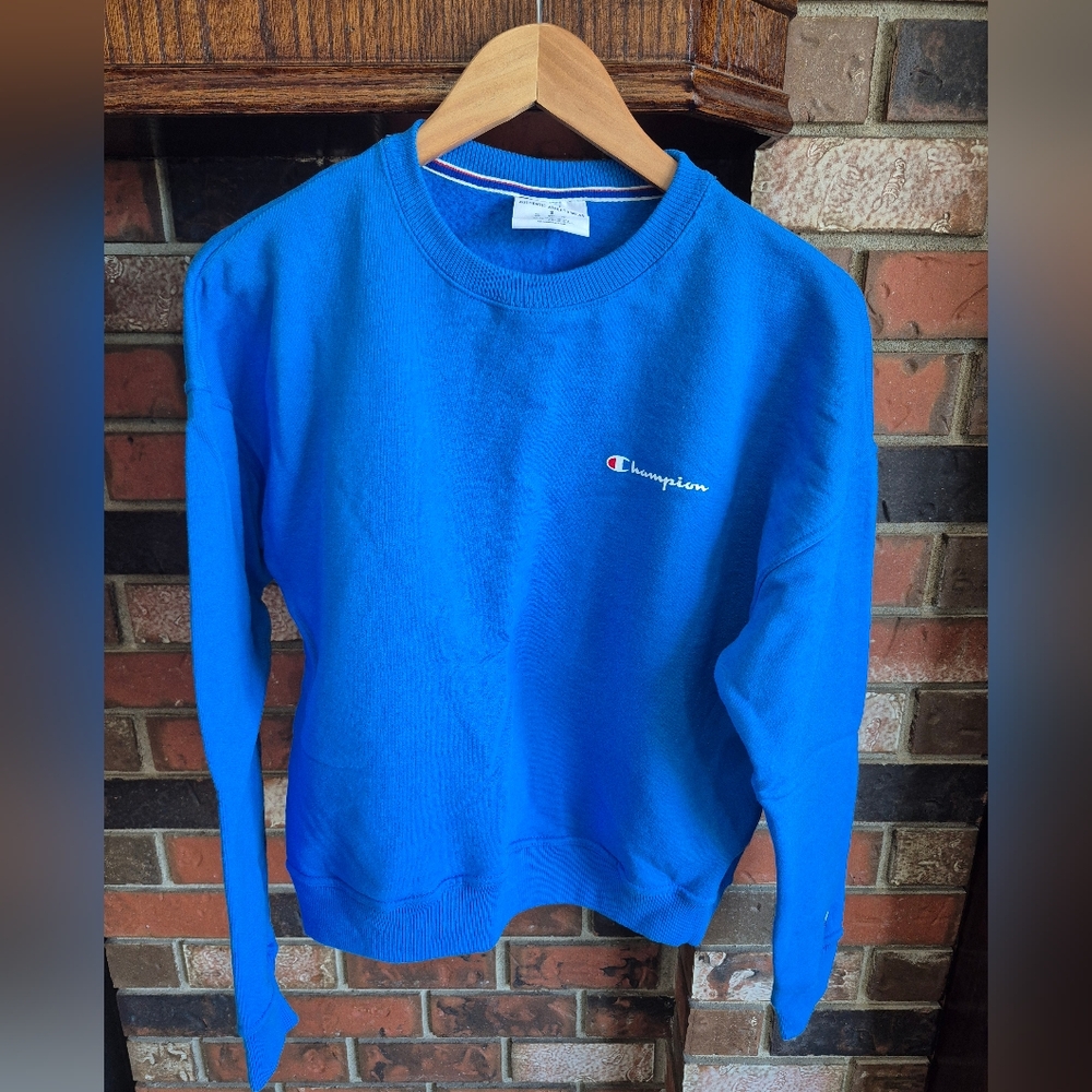 Champion Blue Oversized Sweatshirt Small